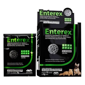 Enterex - Carbon Activado Para Perros Y Gatos. Sobre 8grs,