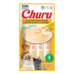 CHURU GATO ATUN Y QUESO 14GR X 4 TUBOS