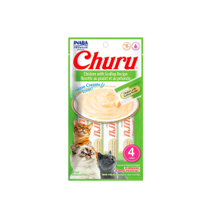 CHURU GATO POLLO Y SCALLOP 14GR X 4 TUBOS