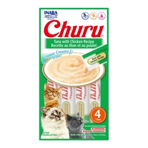 CHURU GATO TUNA Y POLLO 14GR X 4 TUBOS