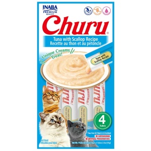 CHURU GATO TUNA Y SCALLOP 14GR X 4 TUBOS