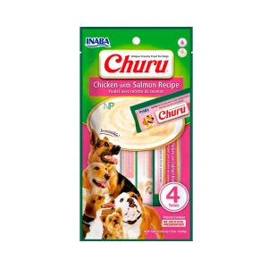 CHURU PERRO POLLO Y SALMON 14GRS X 4 TUBOS
