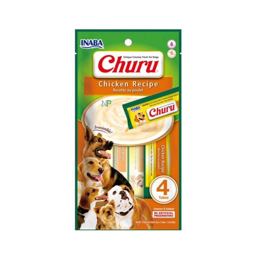 CHURU PERRO POLLO 14GRS X 4 TUBOS