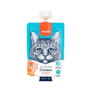 WANPY TASTY MEAT PASTE GATO POLLO Y ZANAHORIA 90 GR