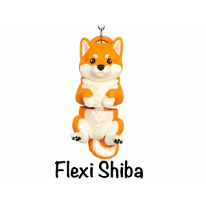 Llavero Flexi Raza Shiba Inu — A color o blanca para pintar