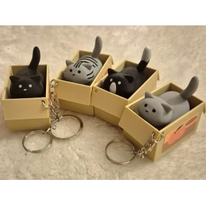 Clicker antiestrés Gato en Caja