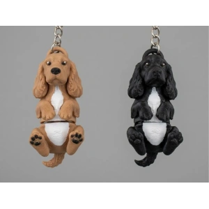 Llavero Flexi Raza Cocker Spaniel - Modelo 2 — A color o blanca para pintar