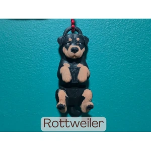 Llavero Flexi Raza Rottweiler — A color o blanca para pintar