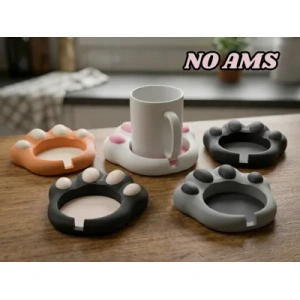 Soporte para taza con diseño de huellita
